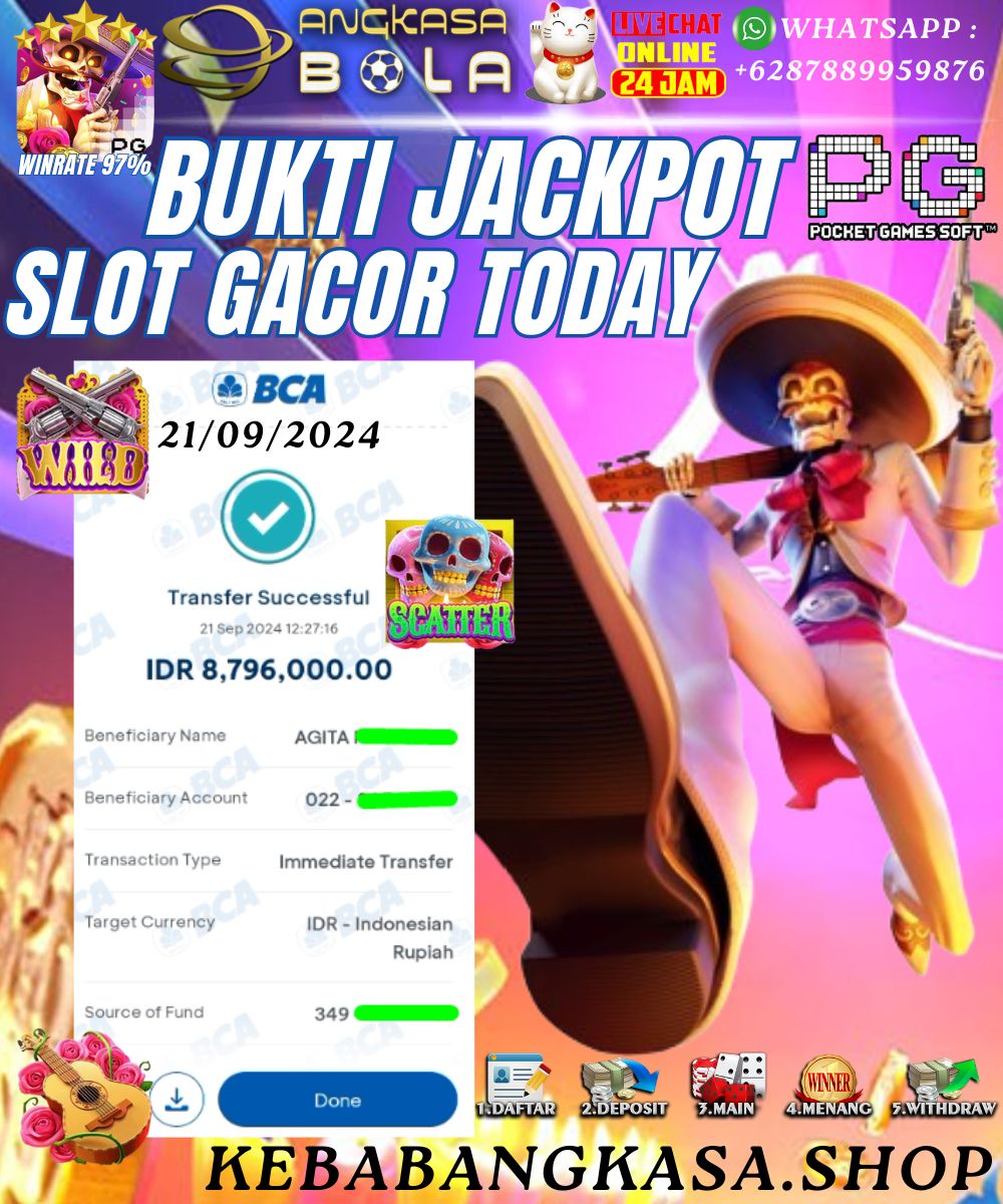 INFO KEMENANGAN SLOT WILD BANDITO DI PG SOFT | ANGKASABOLA 21 SEPTEMBER 2024