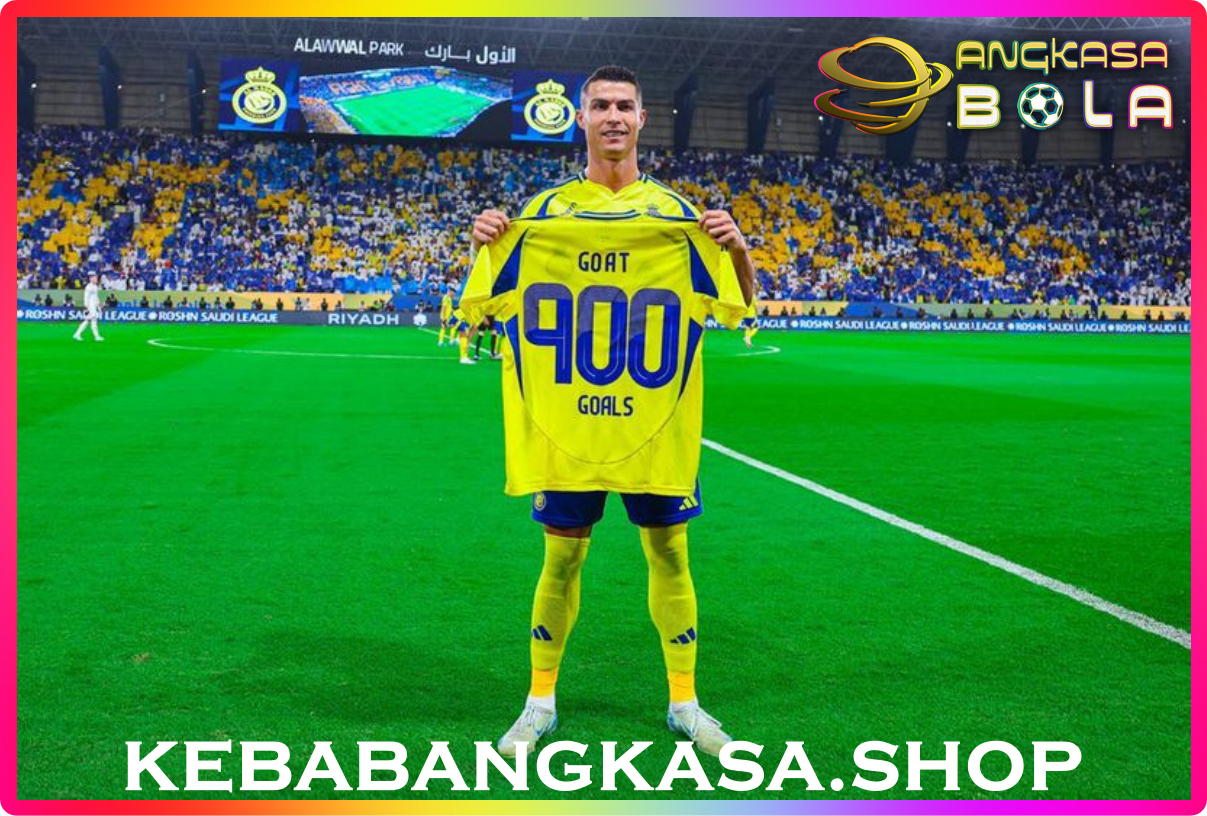 Jersey Spesial 900 Gol Cristiano Ronaldo dari Al Nassr: Nama Punggungnya GOAT!